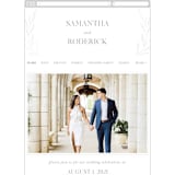 "Chic Wreath" - Wedding Website in Cloud by Kelly Schmidt - Mobile Layout