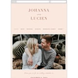 "Classic refresh" - Wedding Website in Peaches by Stacey Meacham - Mobile Layout