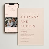 "Classic refresh" - Wedding Website in Peaches by Stacey Meacham - Match Your Stationery