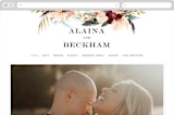 "rustic florals" - Wedding Website in Garden by Kate Ahn - Desktop Design