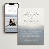 "Romantic Watercolor" - Wedding Website in Mist by Sparkvites - Match Your Stationery