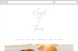 "Ethereal Names" - Wedding Website in Plum by Carolyn MacLaren - Desktop Design
