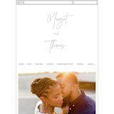 "Ethereal Names" - Wedding Website in Plum by Carolyn MacLaren - Mobile Layout