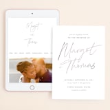 "Ethereal Names" - Wedding Website in Plum by Carolyn MacLaren - Match Your Stationery
