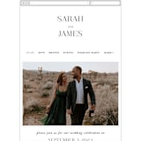 "Coupling" - Wedding Website in Cloud by Lauren Chism - Mobile Layout