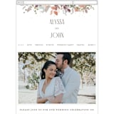 "Wesleyan Hill" - Wedding Website in Wildflower by Jennifer Wick - Mobile Layout