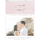 "Painterly" - Wedding Website in Blush by Kelly Schmidt - Mobile Layout
