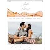 "Sandstone" - Wedding Website in Topaz by Erin Deegan - Mobile Layout