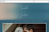 "Mystique" - Wedding Website in Ocean by Lisa McLean - Desktop Design