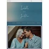 "Mystique" - Wedding Website in Ocean by Lisa McLean - Mobile Layout