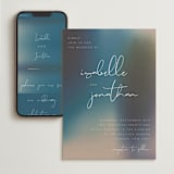 "Mystique" - Wedding Website in Ocean by Lisa McLean - Match Your Stationery