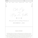 "Essential" - Wedding Website in Mist by Design Lotus - Mobile Layout