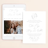 "Essential" - Wedding Website in Mist by Design Lotus - Match Your Stationery