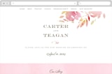 "Stately Florals" - Wedding Website in Poppy by Lori Wemple - Desktop Design