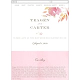 "Stately Florals" - Wedding Website in Poppy by Lori Wemple - Guest Management