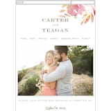 "Stately Florals" - Wedding Website in Poppy by Lori Wemple - Mobile Layout