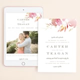"Stately Florals" - Wedding Website in Poppy by Lori Wemple - Match Your Stationery