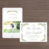 "Garden Glamour" - Wedding Website in Sage by Kristen Smith - Match Your Stationery