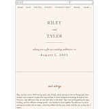 "Leaf Print" - Wedding Website in Rust by Katharine Watson - Guest Management