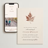 "Leaf Print" - Wedding Website in Rust by Katharine Watson - Match Your Stationery