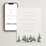 "On the Slopes" - Wedding Website in Fog by Mere Paper - Match Your Stationery