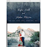 "Mountain Retreat" - Wedding Website in Evening Sky by Design Lotus - Guest Management