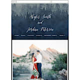 "Mountain Retreat" - Wedding Website in Evening Sky by Design Lotus - Mobile Layout