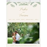 "Painted Ferns" - Wedding Website in Cream by Amy Kross - Mobile Layout