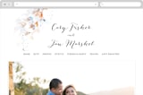 "Petale" - Wedding Website in Blush by Kelly Ventura - Desktop Design