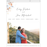 "Petale" - Wedding Website in Blush by Kelly Ventura - Mobile Layout