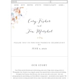 "Petale" - Wedding Website in Blush by Kelly Ventura - Mobile Layout