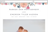 "Romantic Watercolor Flora" - Wedding Website in Dhalia by Petra Kern - Desktop Design