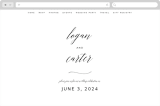 "Someone Like You" - Wedding Website in Tuxedo by Design Lotus - Desktop Design