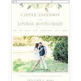 "Southern Garden" - Wedding Website in Moss by Lori Wemple - Mobile Layout