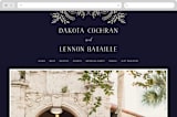 "Wedding Enchantment" - Wedding Website in Midnight by Chris Griffith - Desktop Design