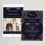 "Wedding Enchantment" - Wedding Website in Midnight by Chris Griffith - Match Your Stationery