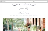 "United" - Wedding Website in Cobalt by Susan Brown - Desktop Design