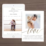 "A Sparkly Love" - Wedding Website in Gold by Erin Deegan - Match Your Stationery