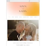 "Blend" - Wedding Website in Honeysuckle by Sarah Lenger - Mobile Layout