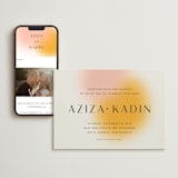 "Blend" - Wedding Website in Honeysuckle by Sarah Lenger - Match Your Stationery