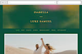 "Forest Love" - Wedding Website in Forest by Simona Camp - Desktop Design