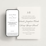 "Hepburn" - Wedding Website in Tuxedo by Megan Davis - Match Your Stationery