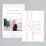 "over and over" - Wedding Website in Soft Peach by Lea Delaveris - Match Your Stationery