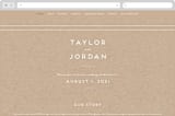 "Modern Stamp" - Wedding Website in Kraft by seulghi - Desktop Design