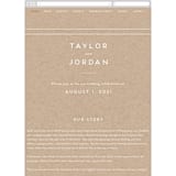 "Modern Stamp" - Wedding Website in Kraft by seulghi - Guest Management