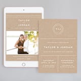 "Modern Stamp" - Wedding Website in Kraft by seulghi - Match Your Stationery
