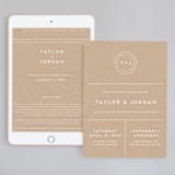 "Modern Stamp" - Wedding Website in Kraft by seulghi - Match Your Stationery