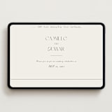 "la graine" - Wedding Website in Onyx by Alaina Cherup - Desktop Design