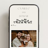 "la graine" - Wedding Website in Onyx by Alaina Cherup - Mobile Layout