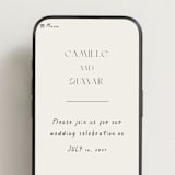"la graine" - Wedding Website in Onyx by Alaina Cherup - Mobile Layout